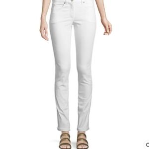 Escada High Rise White Jeans